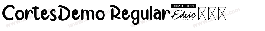 CortesDemo Regular字体转换
